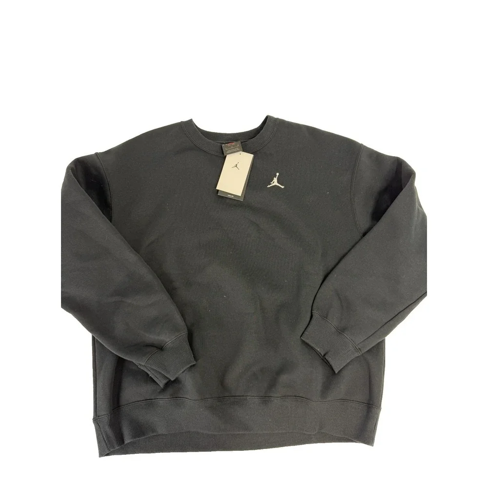 Nike Women's‎ Air Jordan Brooklyn Fleece Sweatshirt Size XS Black FV7074-010 NWT